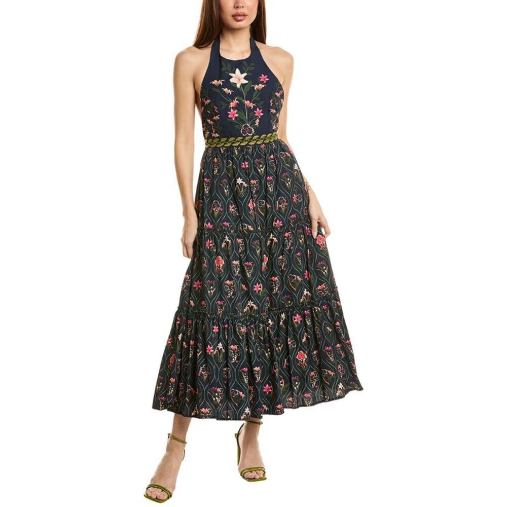 Agua By Agua Bendita Womens  Pacifico Maxi Dress, Blue